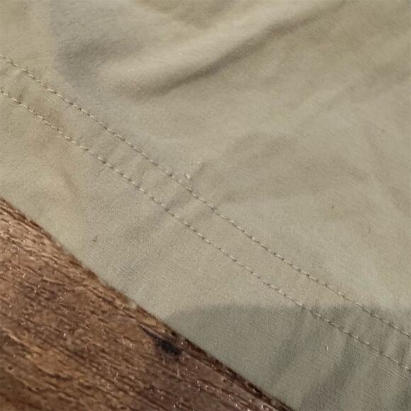 Columbia Roll-Up Pants 10 Khaki Omni-Shield Repellency Outdoor Gorpcore FLAW - Picture 4 of 14